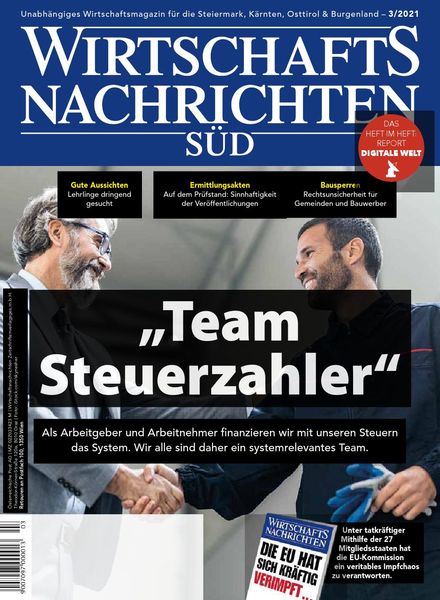 Wirtschaftsnachrichten Sud – Marz 2021
