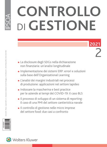 Controllo di gestione – Marzo-Aprile 2021