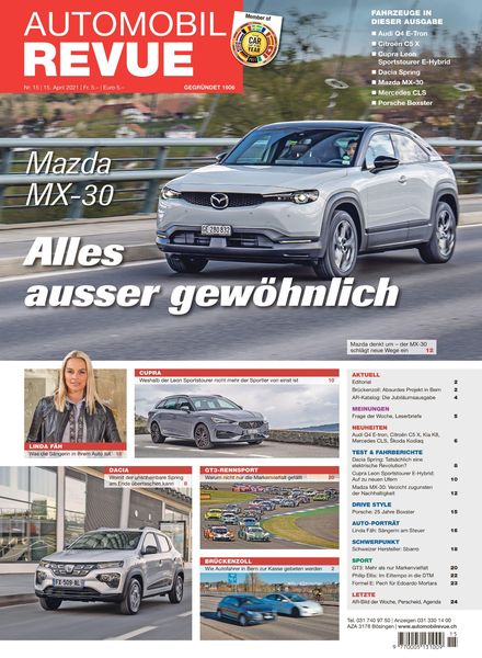 Automobil Revue – 15 April 2021