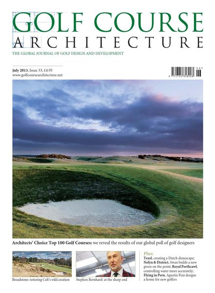 Golf Course Architecture – Issue 33 – July 2013
