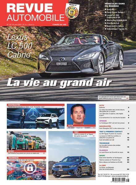 Revue Automobile – 22 avril 2021