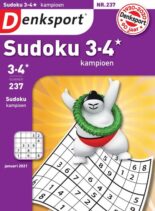 Denksport Sudoku 3-4 kampioen – 31 december 2020
