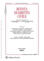 Rivista di Diritto Civile – Marzo-Aprile 2021