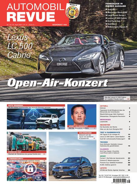 Automobil Revue – 22 April 2021