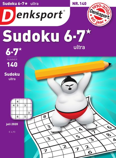 Denksport Sudoku 6-7 ultra – 18 juni 2020