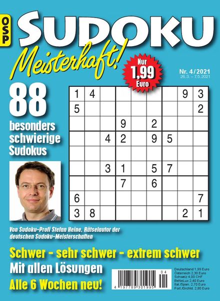 Sudoku Meisterhaft – 26 Marz 2021