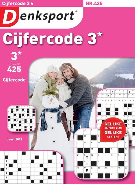 Denksport Cijfercode 3 – 25 februari 2021