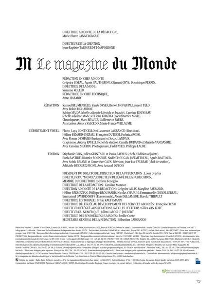 Le Monde Magazine – 17 Avril 2021