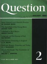 New Humanist – Question, January 1969