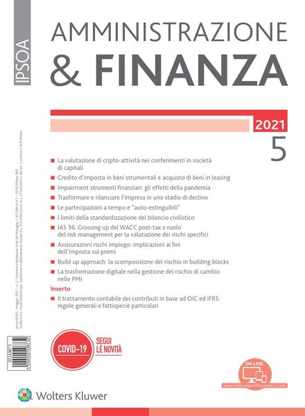 Amministrazione & Finanza – Maggio 2021