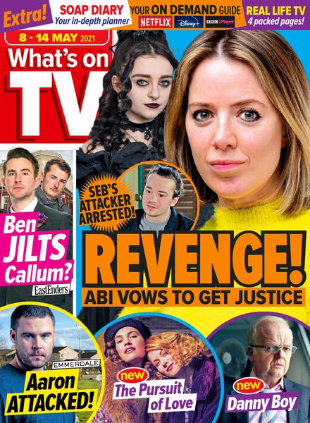 What’s on TV – 08 May 2021