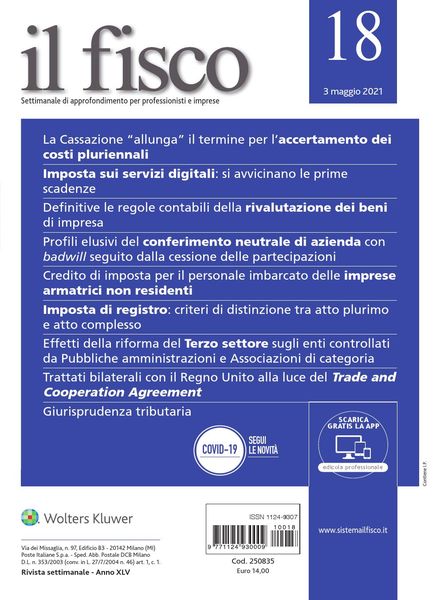il fisco – 3 Maggio 2021