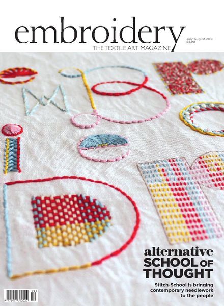 Embroidery Magazine – July-August 2018