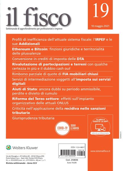 il fisco – 10 Maggio 2021