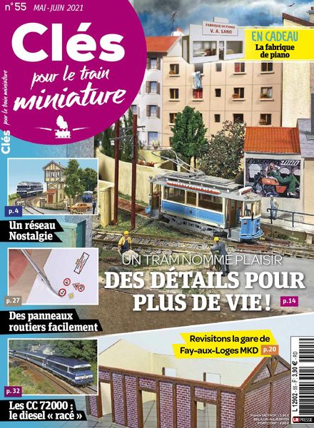 Cles pour le train miniature – mai-juin 2021