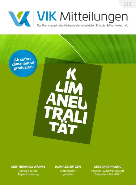 VIK-Mitteilung – Mai 2021