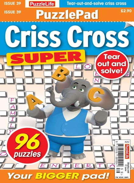 PuzzleLife PuzzlePad Criss Cross Super – 20 May 2021