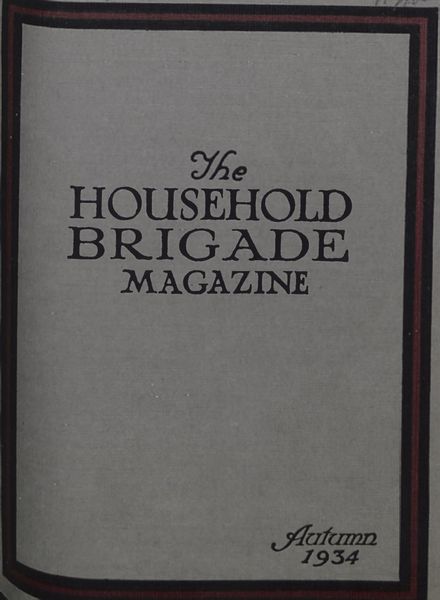 The Guards Magazine – Autumn 1934