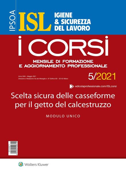 Igiene & Sicurezza del Lavoro Corsi – Maggio 2021
