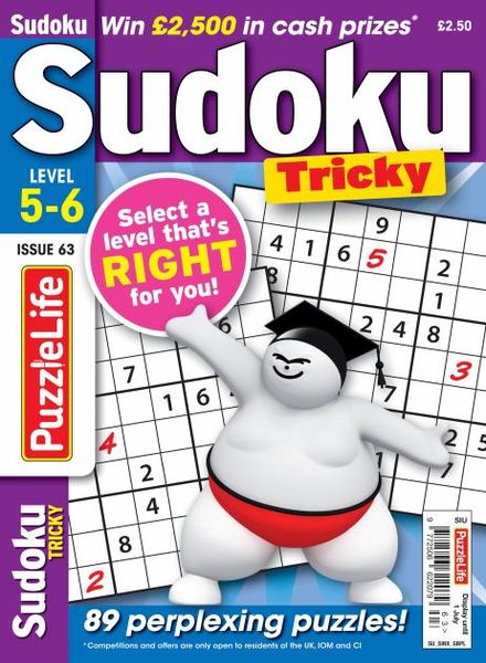 PuzzleLife Sudoku Tricky – June 2021