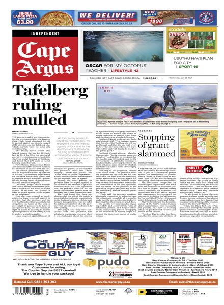 Cape Argus – April 2021