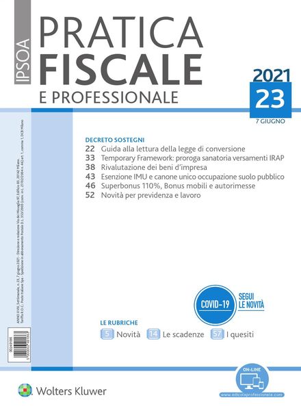 Pratica Fiscale e Professionale – 7 Giugno 2021