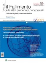Il Fallimento – Giugno 2021