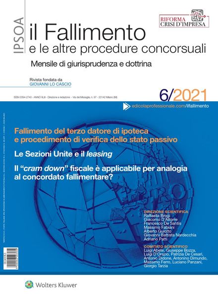 Il Fallimento – Giugno 2021