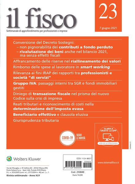 il fisco – 7 Giugno 2021