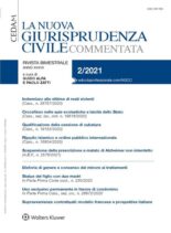 La Nuova Giurisprudenza Civile Commentata – Marzo-Aprile 2021