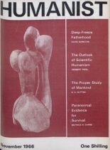 New Humanist – The Humanist, November 1966