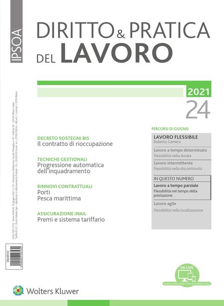 Diritto e Pratica del Lavoro – 19 Giugno 2021