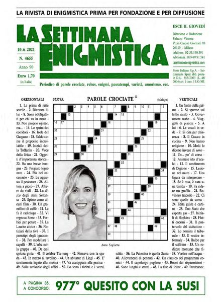 La Settimana Enigmistica – 10 Giugno 2021