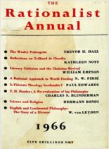 New Humanist – The Rationalist Annual, 1966