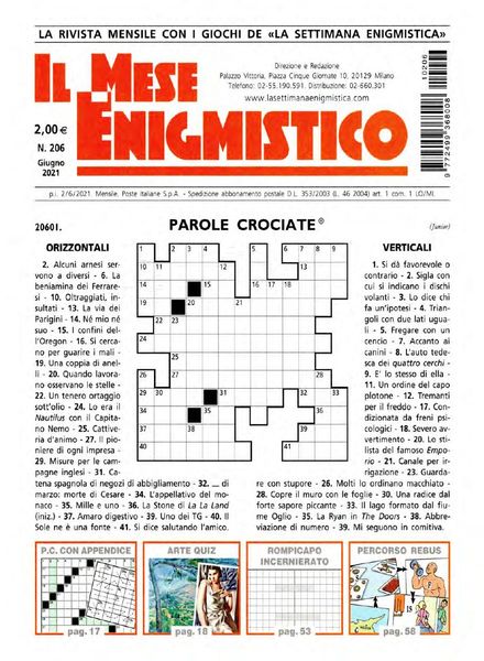 Il Mese Enigmistico – Giugno 2021