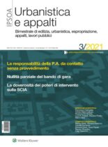 Urbanistica e appalti – Giugno 2021