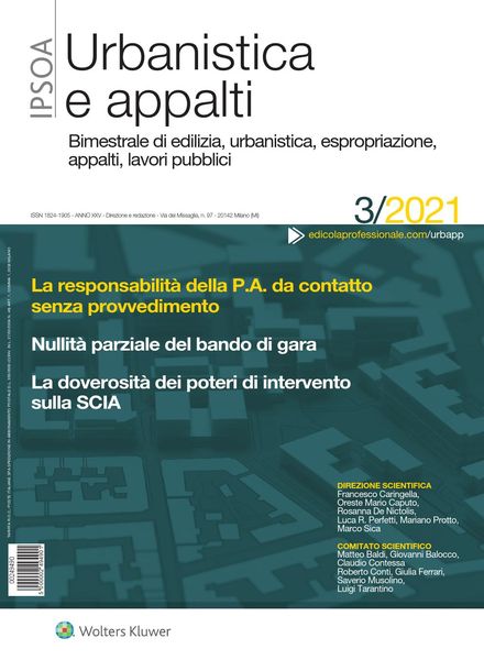Urbanistica e appalti – Giugno 2021