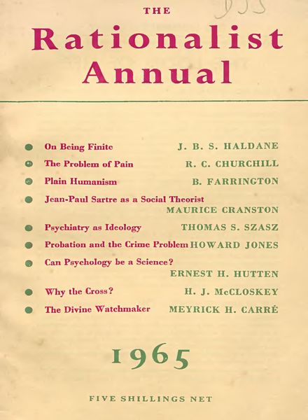 New Humanist – The Rationalist Annual, 1965