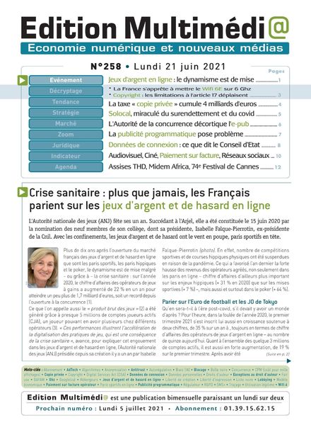 edition Multimedia – 21 Juin 2021