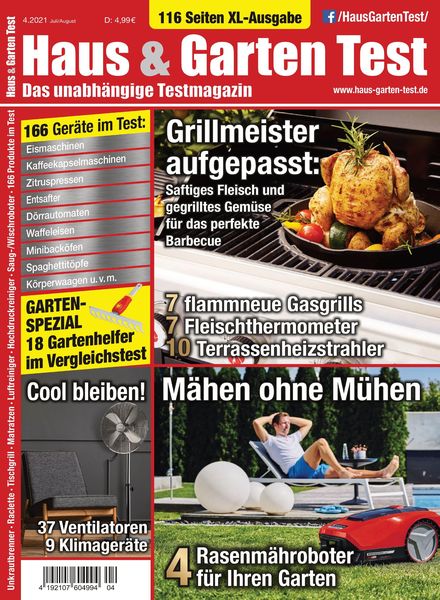 HAUS & GARTEN TEST – 25 Juni 2021