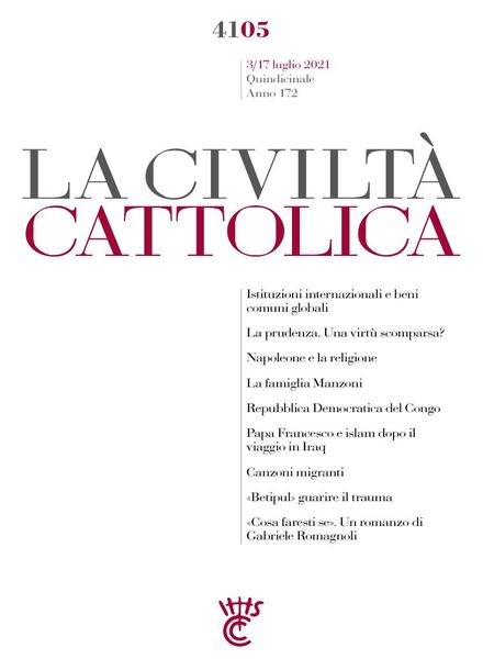 La Civilta Cattolica – 3 Luglio 2021