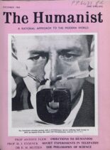 New Humanist – The Humanist, December 1963