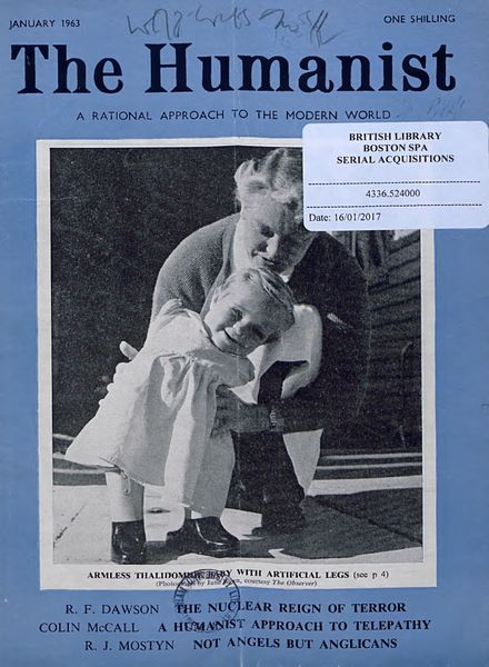 New Humanist – The Humanist, January 1963