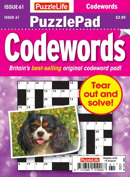 PuzzleLife PuzzlePad Codewords – 15 July 2021