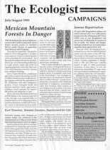 Resurgence & Ecologist – Campaigns July-August 1993