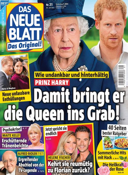 Das Neue Blatt – 28 Juli 2021