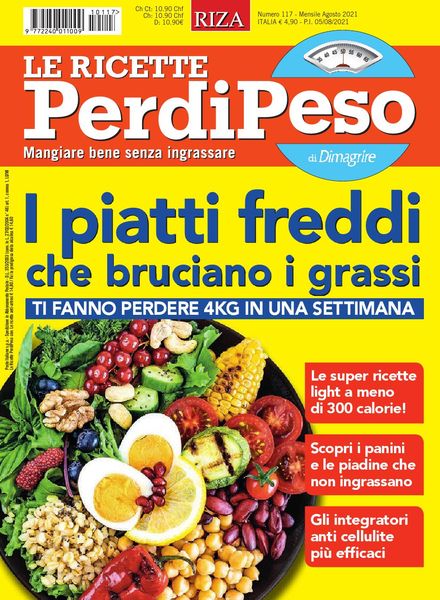Le Ricette PerdiPeso – Agosto 2021