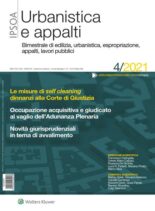 Urbanistica e appalti – Luglio-Agosto 2021