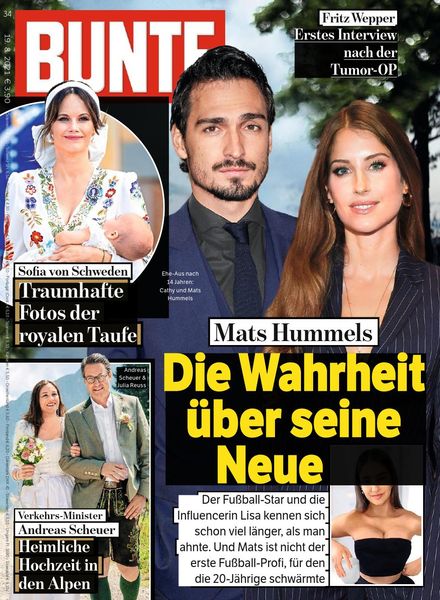 BUNTE – 19 August 2021