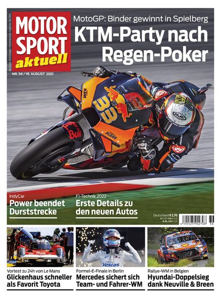MOTORSPORT aktuell – 17 August 2021